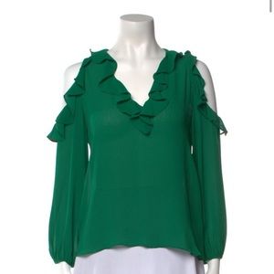 Alice + Olivia v- neck long sleeve blouse